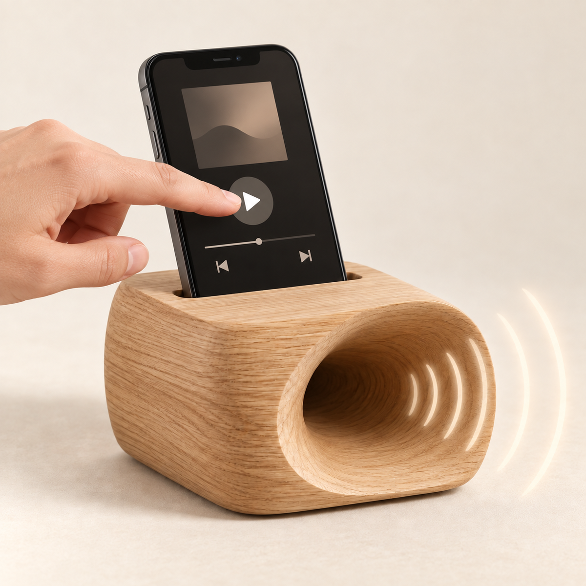 Echo Wood Phone Amplifier