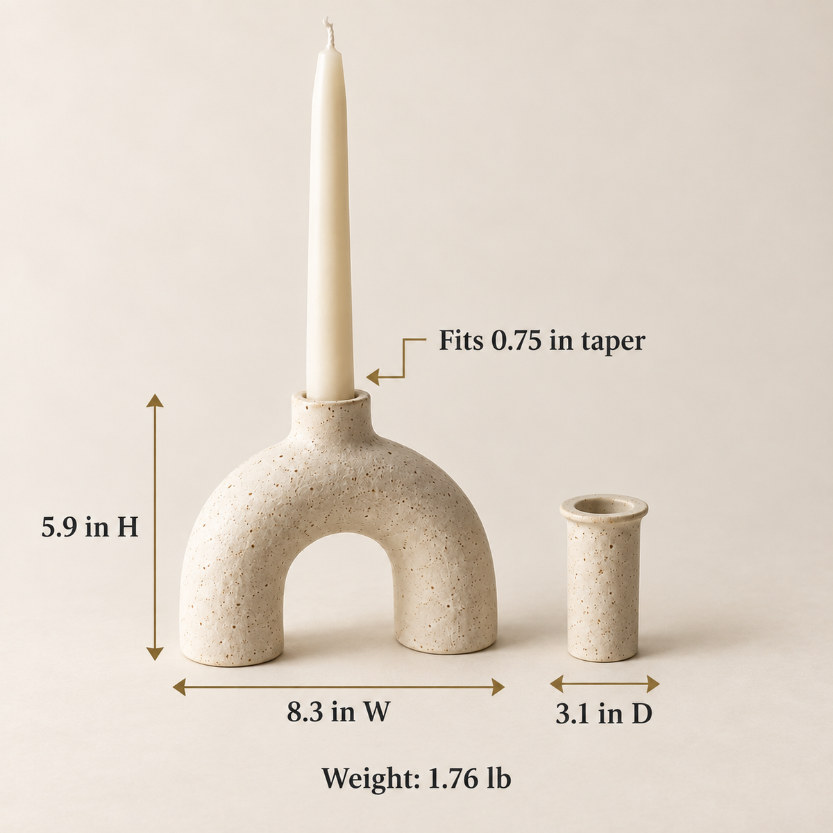 Arc Candle & Bud Holder