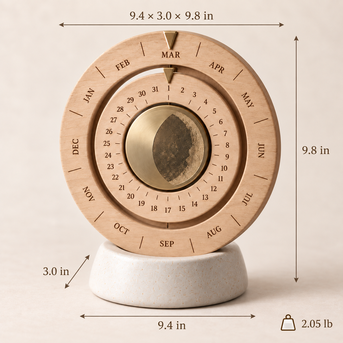 Moon Turn Perpetual Calendar
