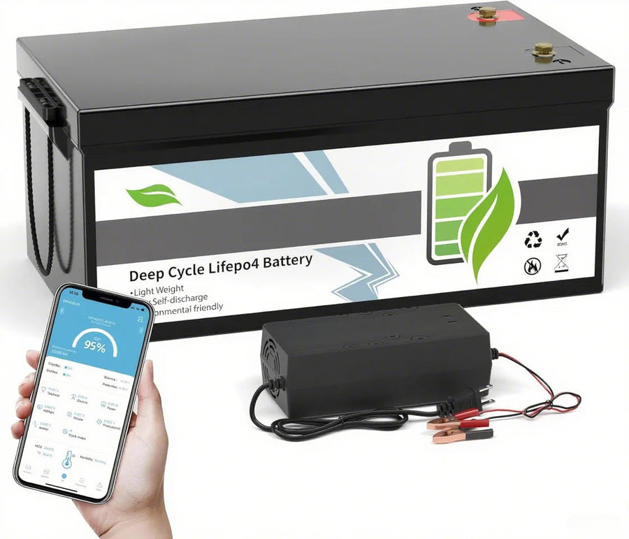 12V 100AH LIFEPO4 Battery, Rechargeabel Deep Cycle Lithium Batteries, 100A Bms with Low-temp Protection, Perfect for RV, Solar, Boat,…