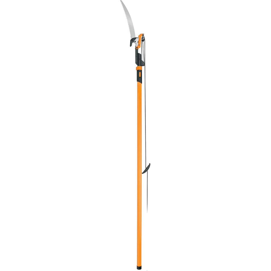 2-IN-1 Extendable Tree Pruner and Pole Saw (Extends 7.9 - 12 Feet) with Rotating Head, Pruning Stik Model Double-grind Saw Blade, and Double…