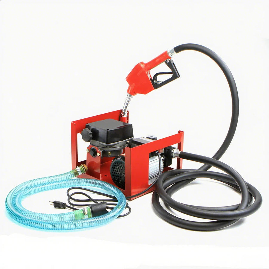 110V Diesel Biodiesel Kerosene Transfer Fuel Pump Meter Automatic