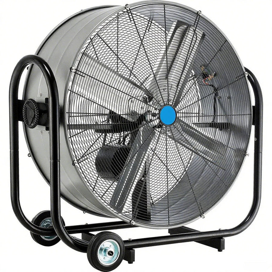 36X22 Portable Tilt Drum Blower Fan, Belt Drive