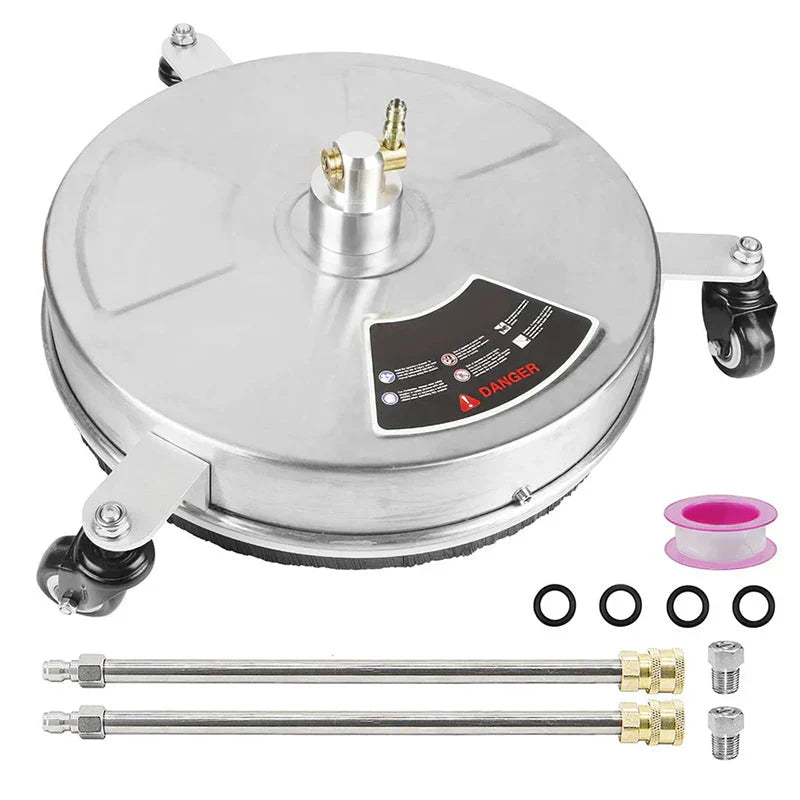 Stainless Steel Housing 1 4 Quick Connector, Power Washer Attachment with 2 Extension Wand, 2 Replacement Nozzles