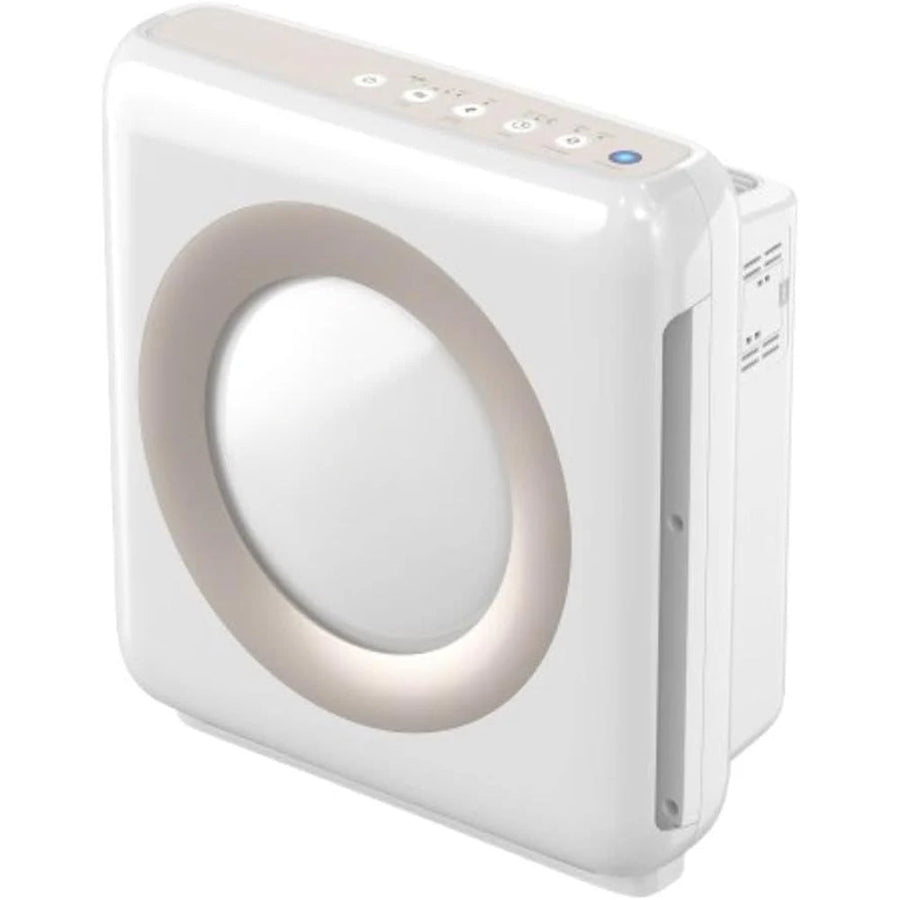 True Hepa Purifier with Air Quality Monitoring, Auto, Timer, Filter Indicator, and Eco Mode, 16.8 X 18.3 X 9.7, White