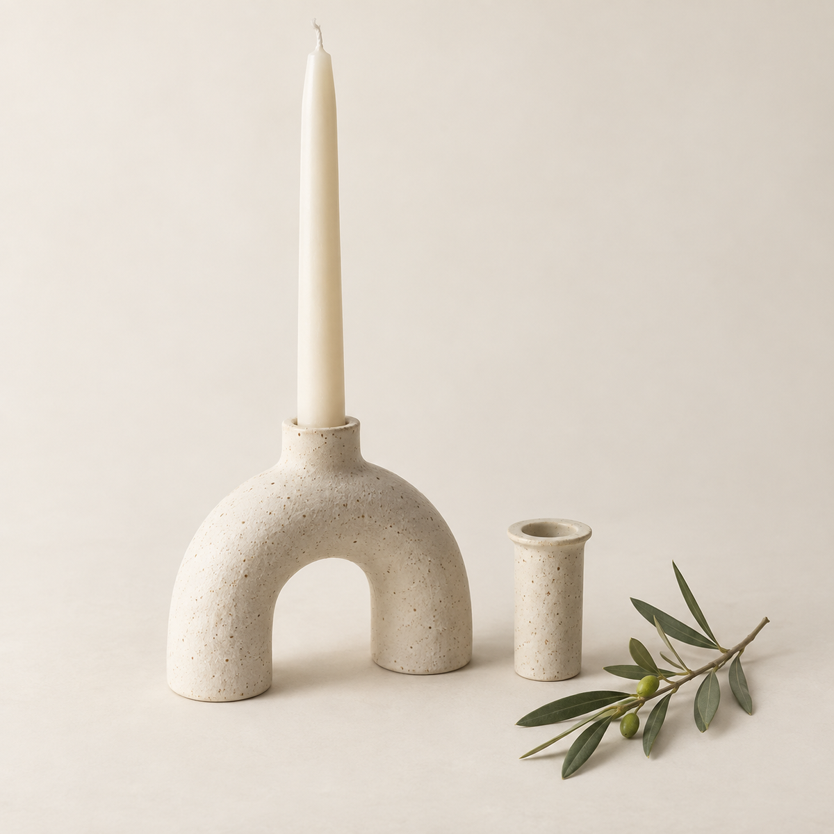 Arc Candle & Bud Holder