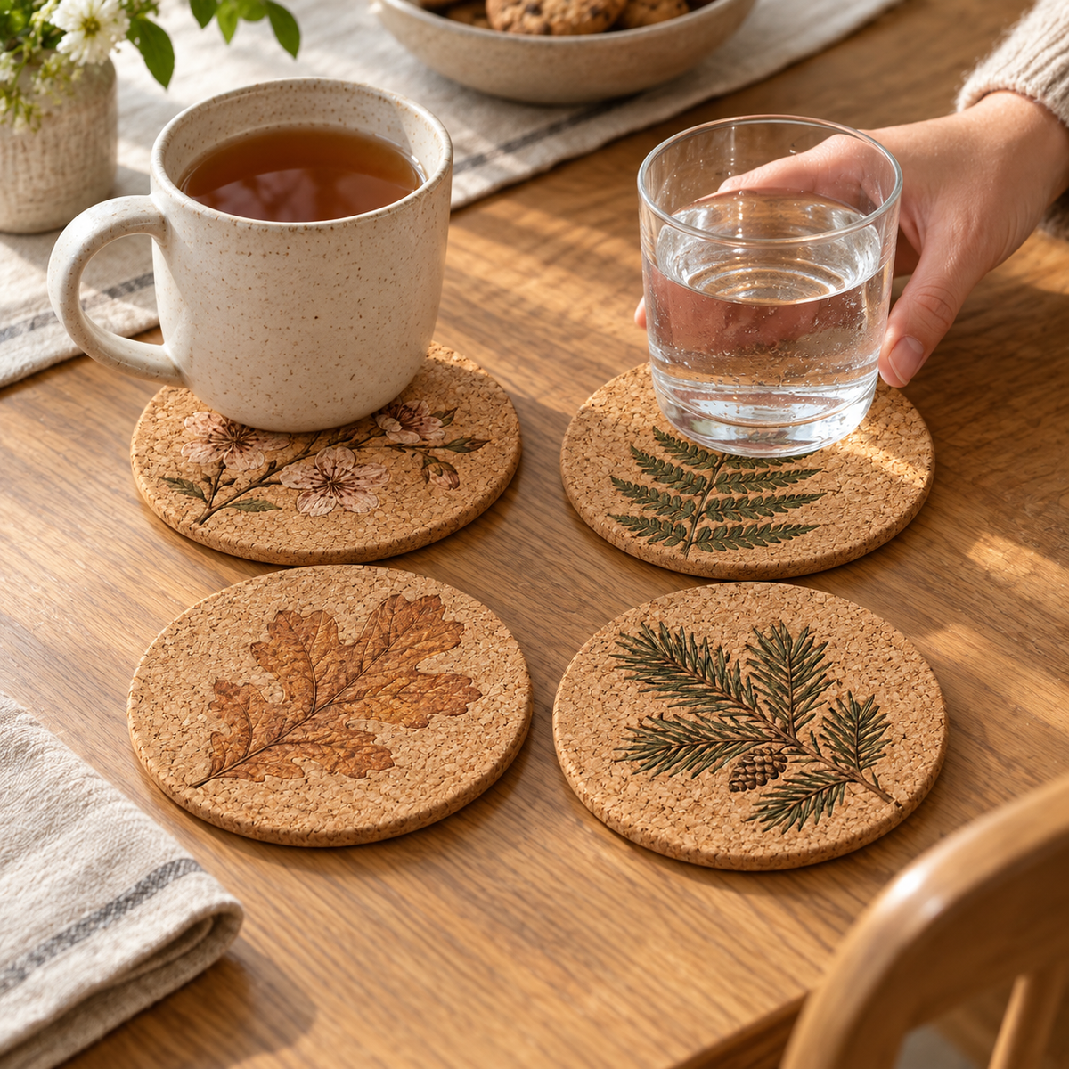 Seasons Botanical Coaster Set