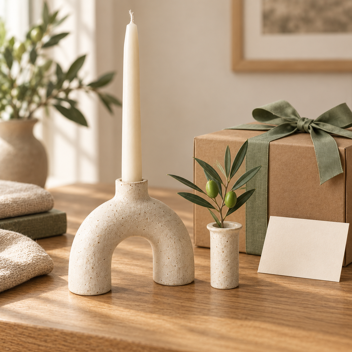 Arc Candle & Bud Holder