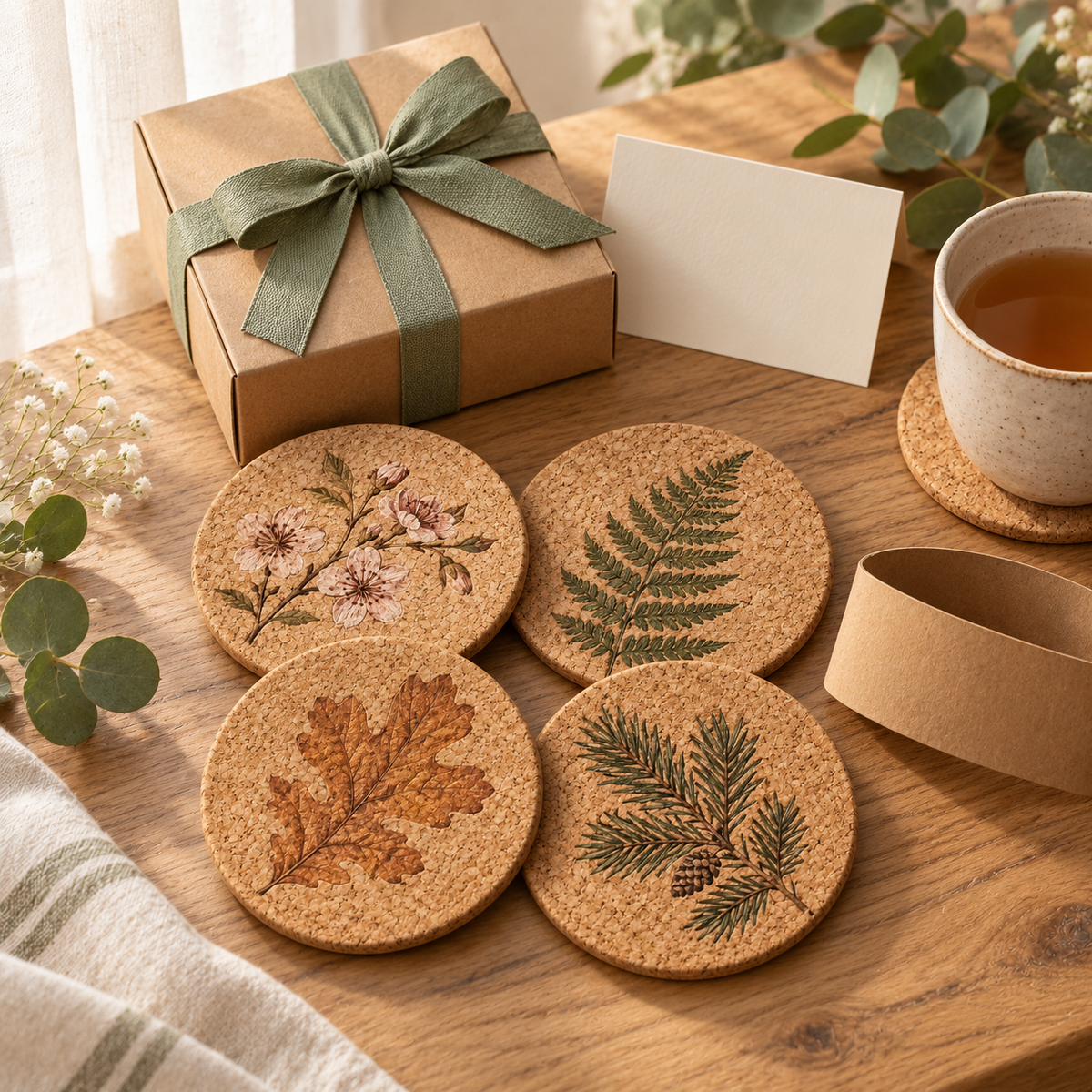 Seasons Botanical Coaster Set