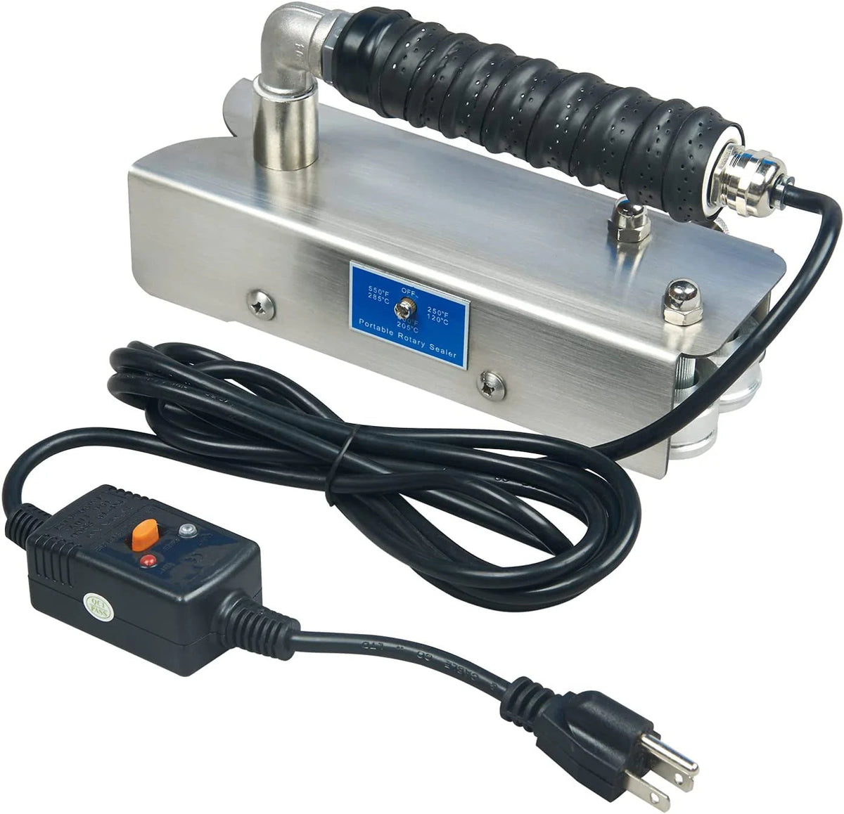 Continuous Hand Rotary Bag Sealer Model Stainless Steel Portable Directly-heated Hand Held Sealer