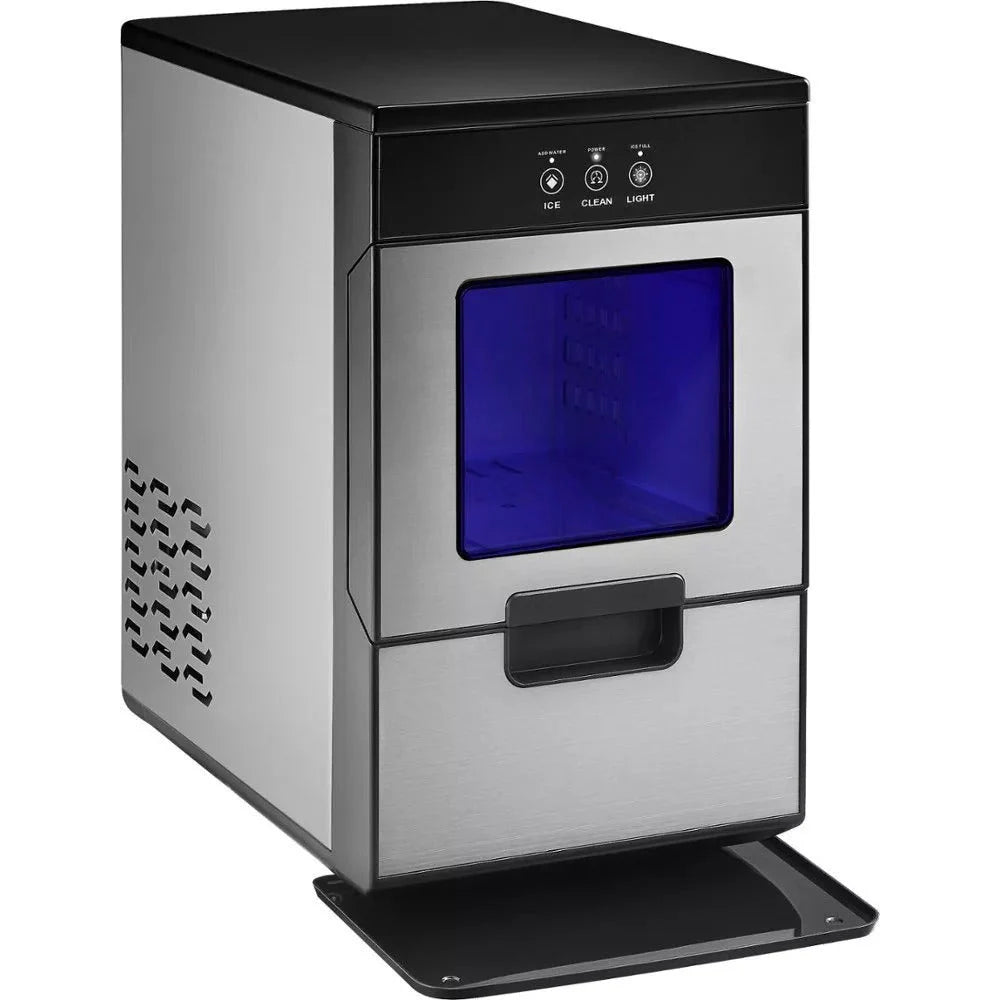44 lb. Portable Nugget Icemaker with Auto Shut-off - Stainless Steel