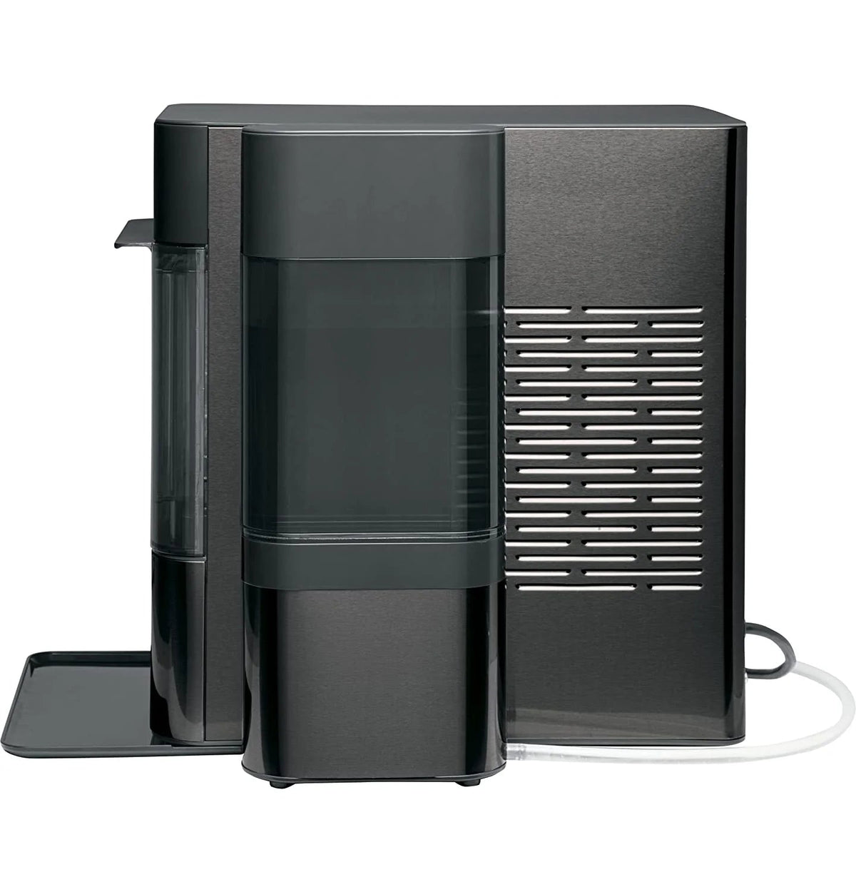2.0 Countertop Nugget Ice Maker | Ice Machine with Wifi Connectivity | Smart Home Kitchen Essentials | Black Stainless