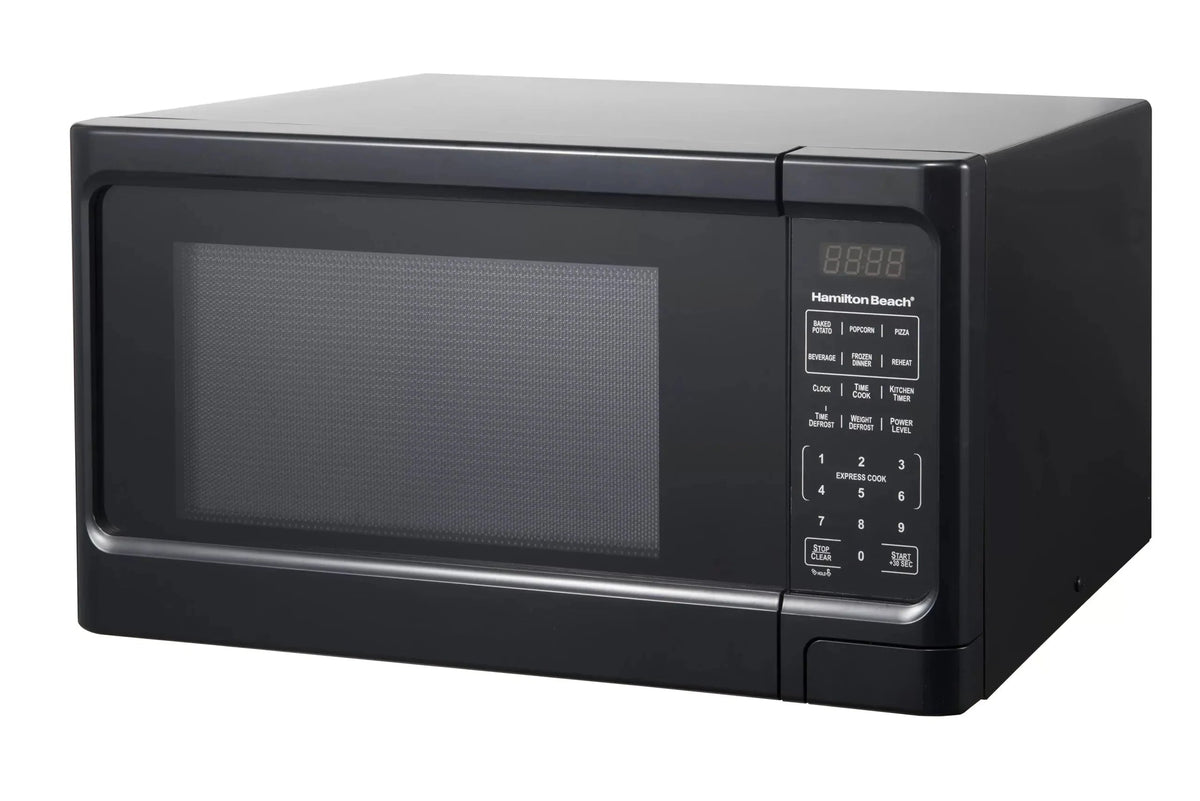 1.1 Cu. ft. Sleek Black Digital Microwave - Effortless Touchpad Controls