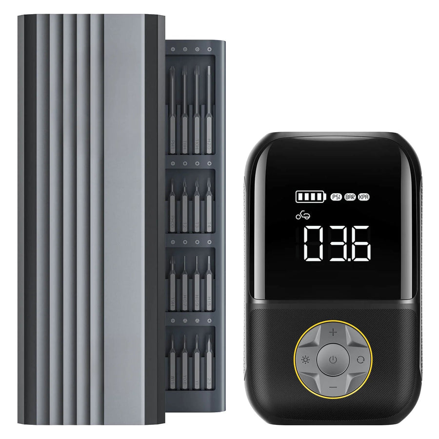 X8 Tire Inflator and E1 Pro Precision Electric Screwdriver