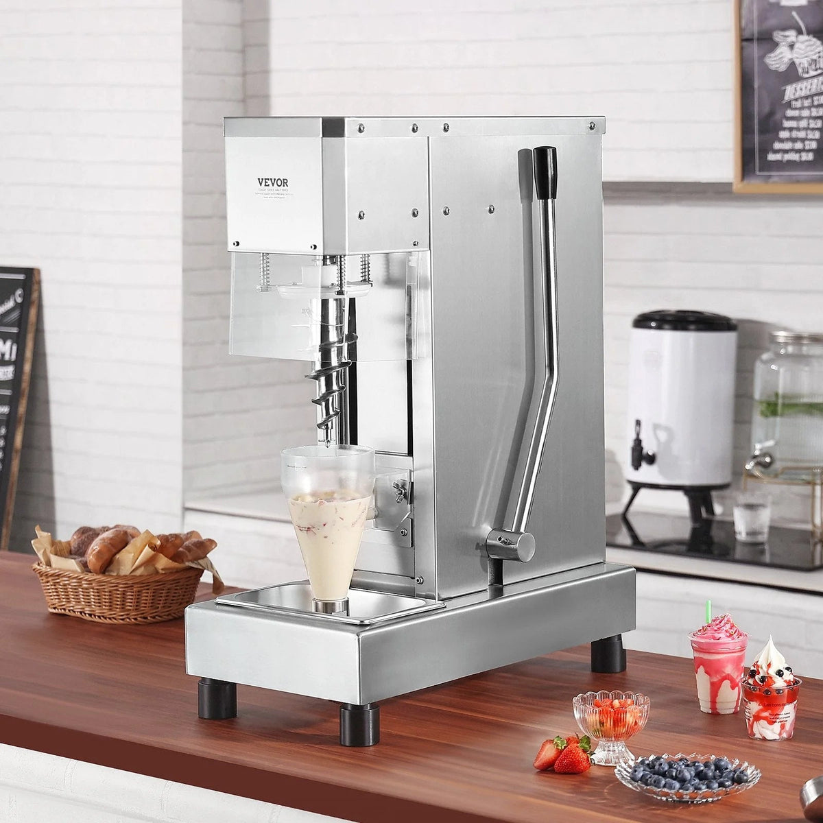 Ice Cream Blender 750W High Speed Mixer 1740 Rpm 304 Stainless Steel New