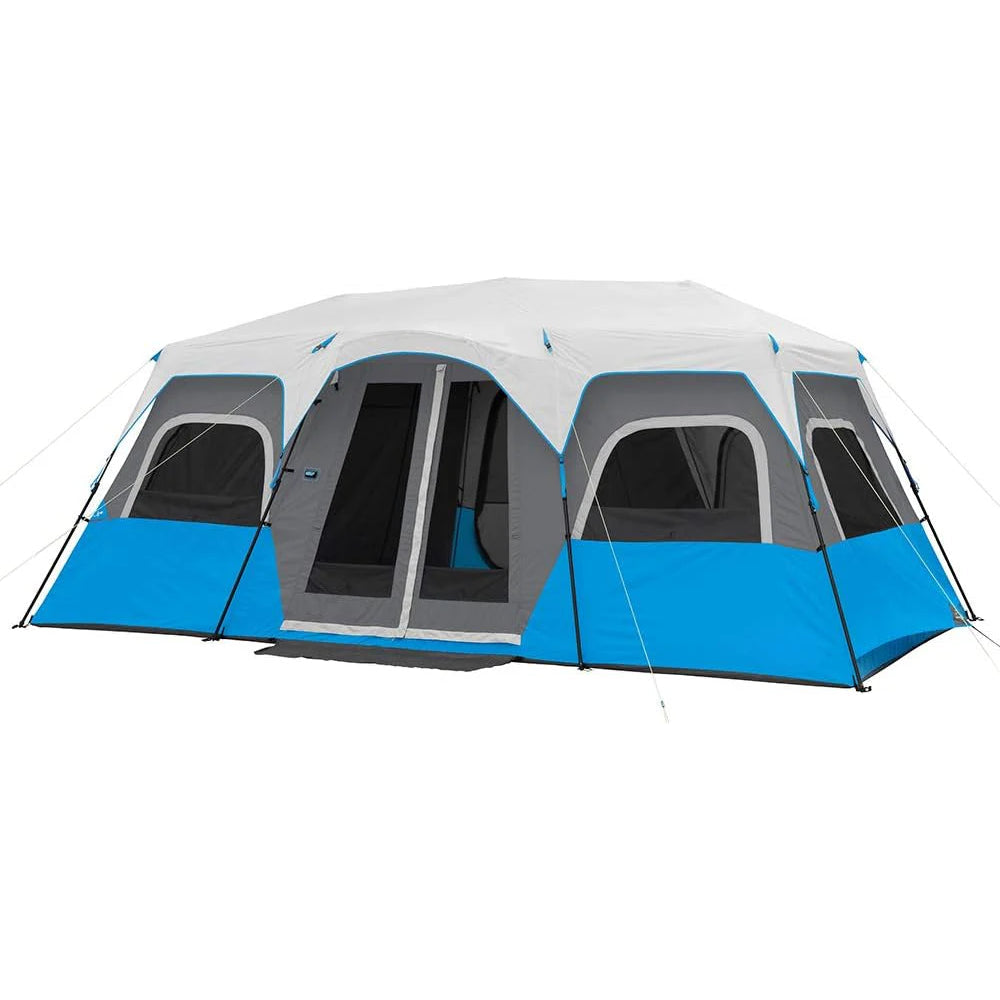 Instant Cabin Tents with LED Lights | 6 Person / 9 Person / 12 Person Family Multi Room Lighted Pop Up Tents for Camping | Included Storage…