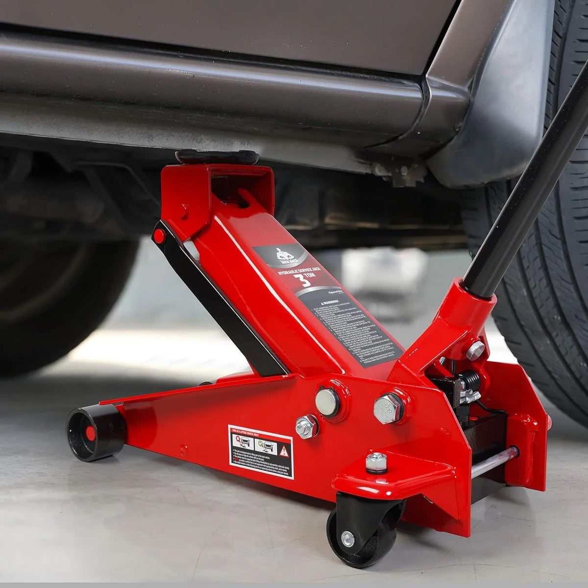 3 Ton Low Profile, Aluminum and Steel Racing Floor Jack with Dual Pistons Quick Lift Pump for Sport Utility Vehicle, Lifting Range 3-15/16"…