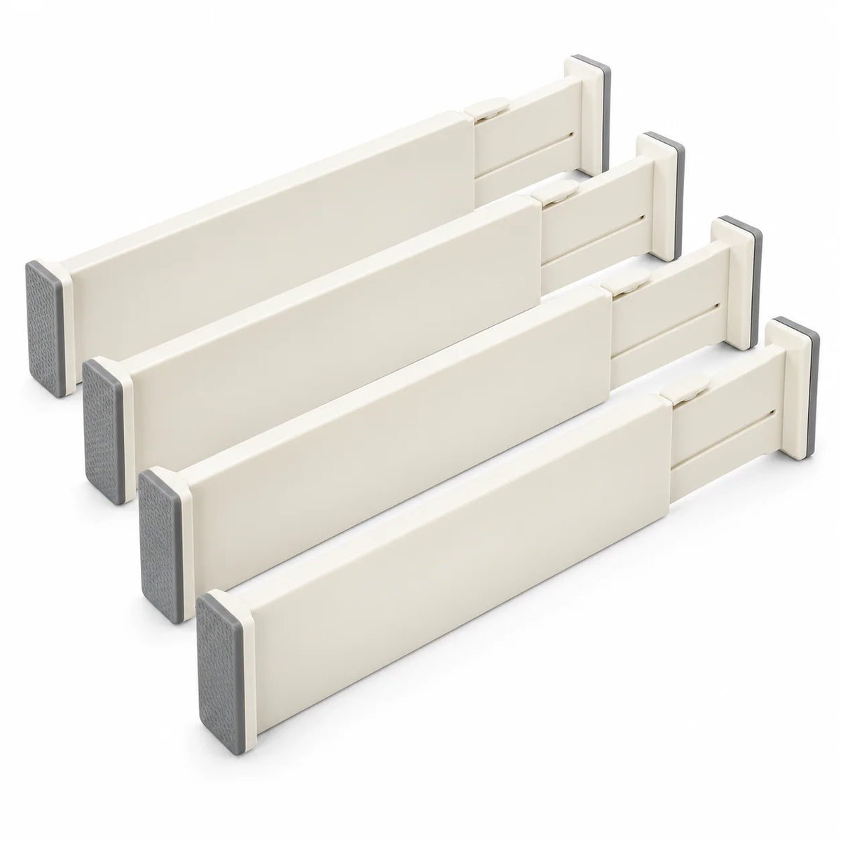 Ivory Tall Adjustable Drawer Dividers, 4-Pack