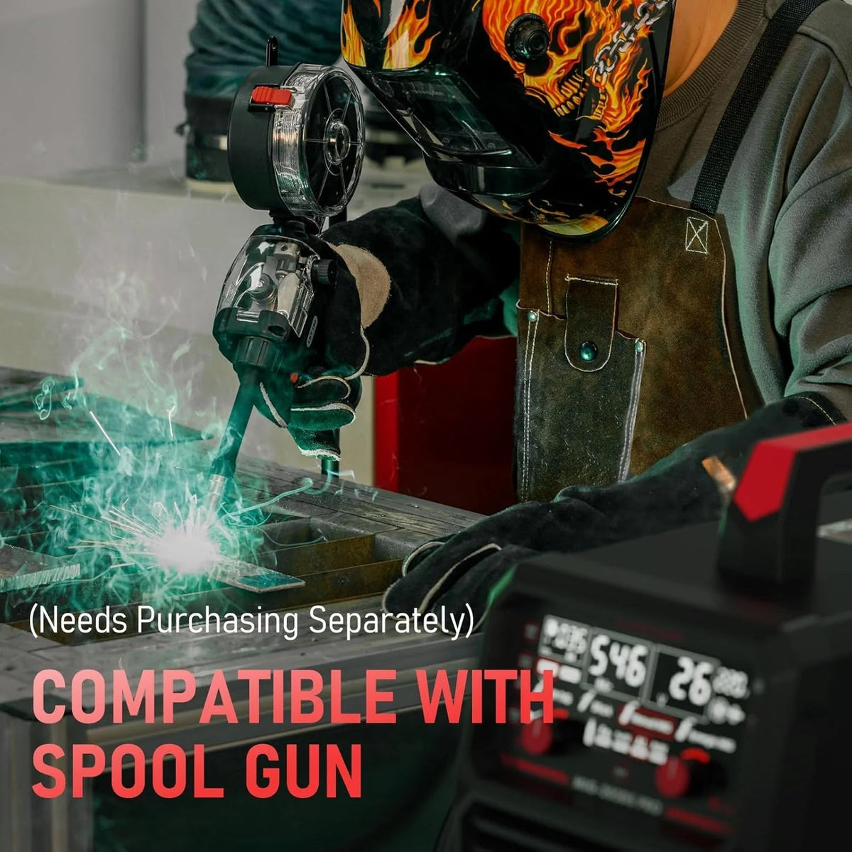 135AMP Mig WELDER,110V Flux Core Welder Flux Core Mig/lift Tig/stick 3-IN-1 Large LED Digital Display Welding Machine Igbt Inverter Welder