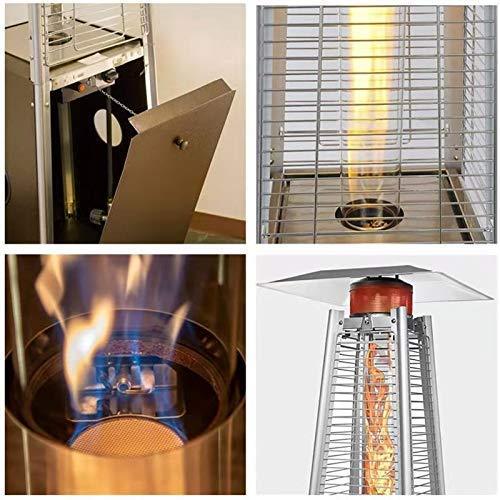 2-SETS Pyramid Outdoor Heater Standing, 42,000 btu Tower Patio Heaters Propane