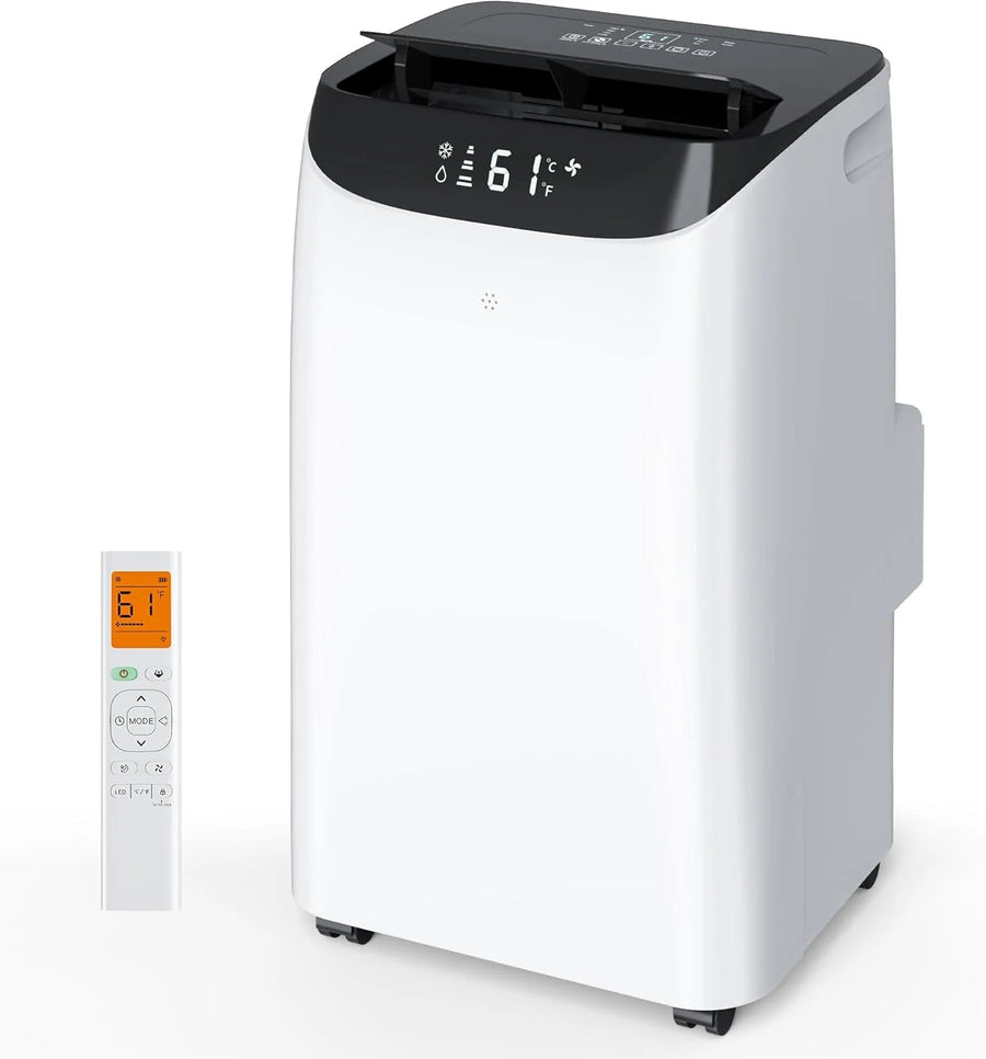 14000 btu Portable Air Conditioners with Remote Control, 3-IN-1 Free Standing Cooling AC Unit with Fan & Dehumidifier, Cools Room Up to 700…