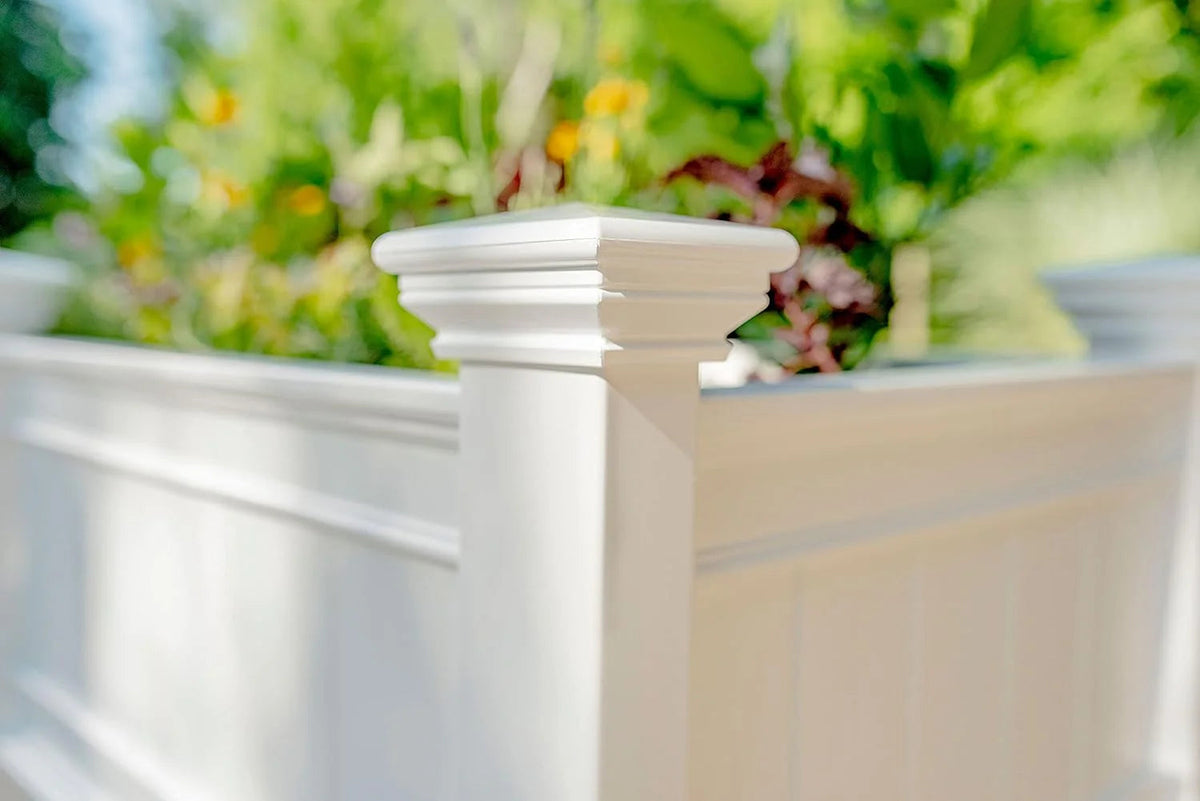 Cambridge 68 5W X 24L Vinyl Raised Planter with Extension Kit
