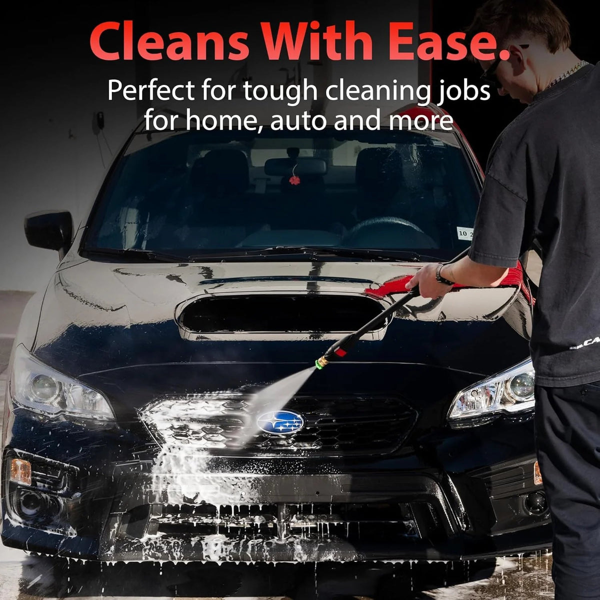 Electric Pressure Washer 2.0, Powerful 1.4 GPM 2000 PSI Car Pressure Washer Sprayer, Snub Nose & Tip Attachment, Use,car Soap, Patio Boat RV…