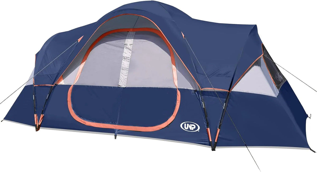 Camping Tent 10-PERSON-FAMILY Tents, Parties, Music Festival Tent, Big, Easy Up, 5 Large Mesh Windows, Double Layer, 2 Room, Waterproof,…