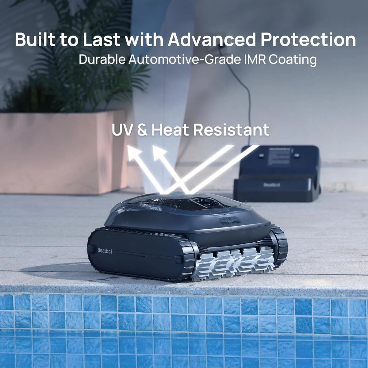 Cordless Robotic Pool Vacuum Cleaner, Smart Surface Parking, Double-pass Waterline Scrubbing, Cleans Floor, Walls, and Waterline, Above &…