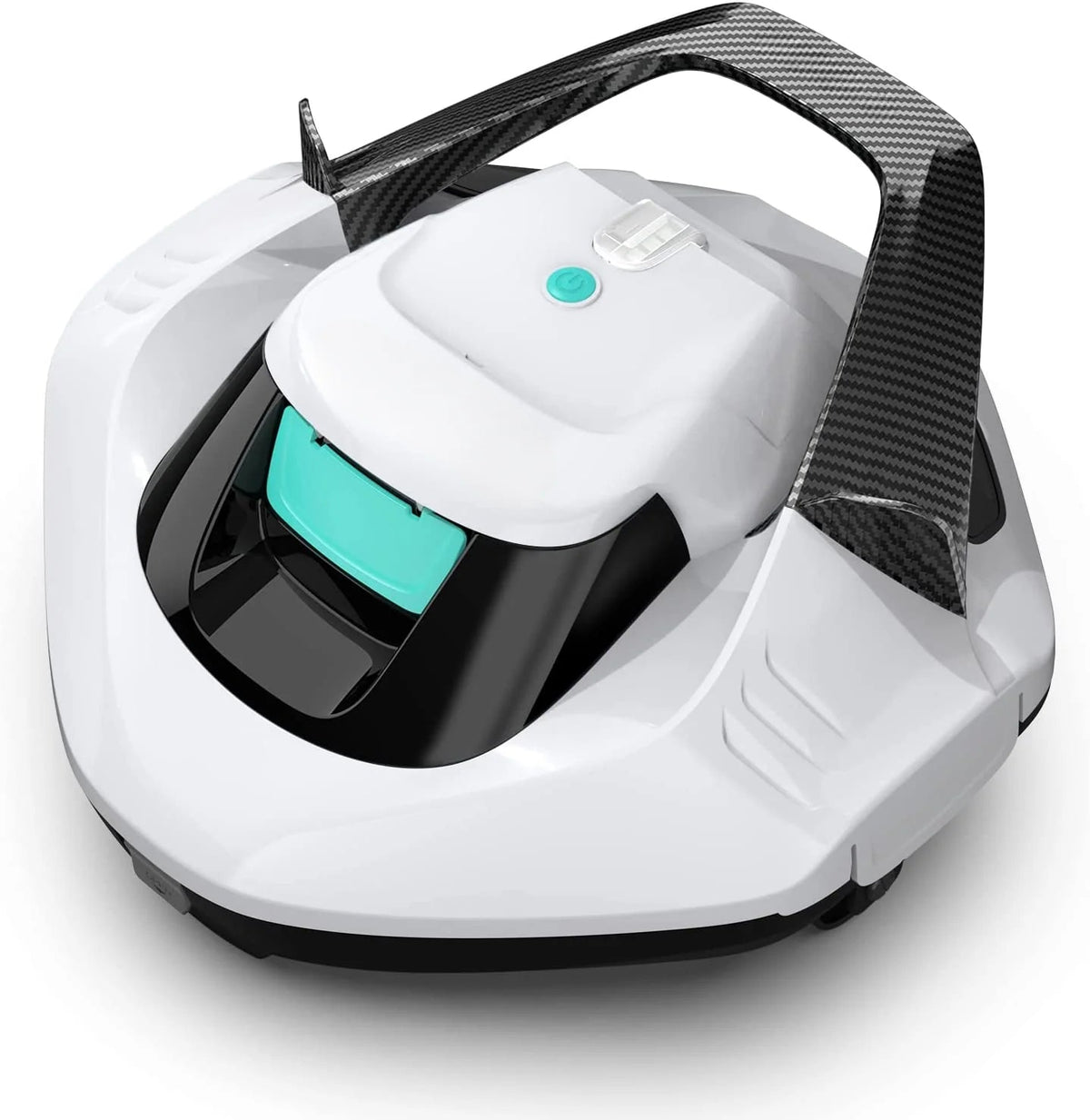 Cordless Robotic Pool Cleaner, Pool Vacuum Lasts 90 Mins, LED Indicator, Self-parking, Ideal for Above/in-ground Flat Pools Up to 40 Feet -…