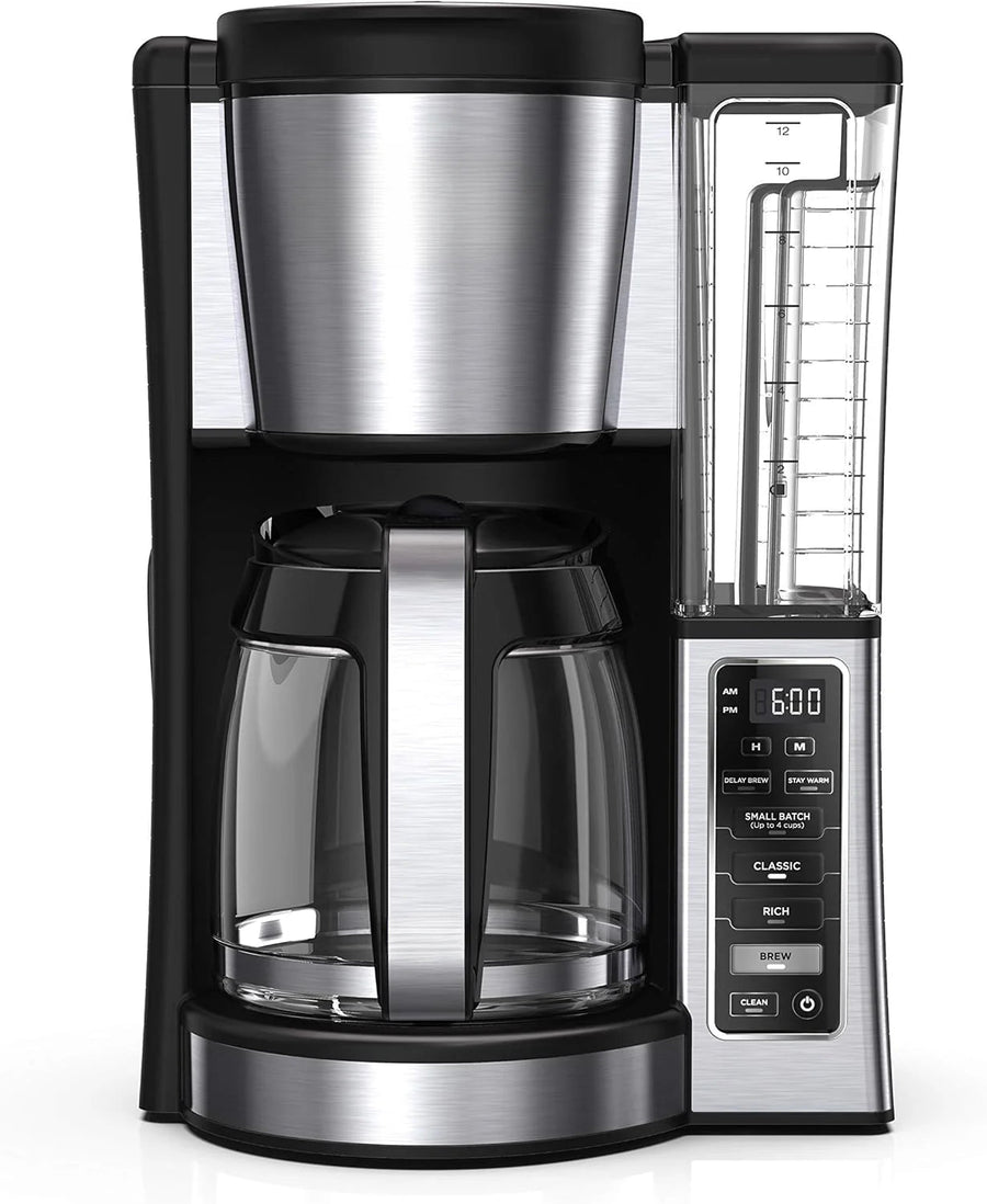 12-CUP Programmable Coffee Brewer, 2 Brew Styles, Adjustable Warm Plate, 60OZ Water Reservoir, Delay Brew - Black/stainless Steel