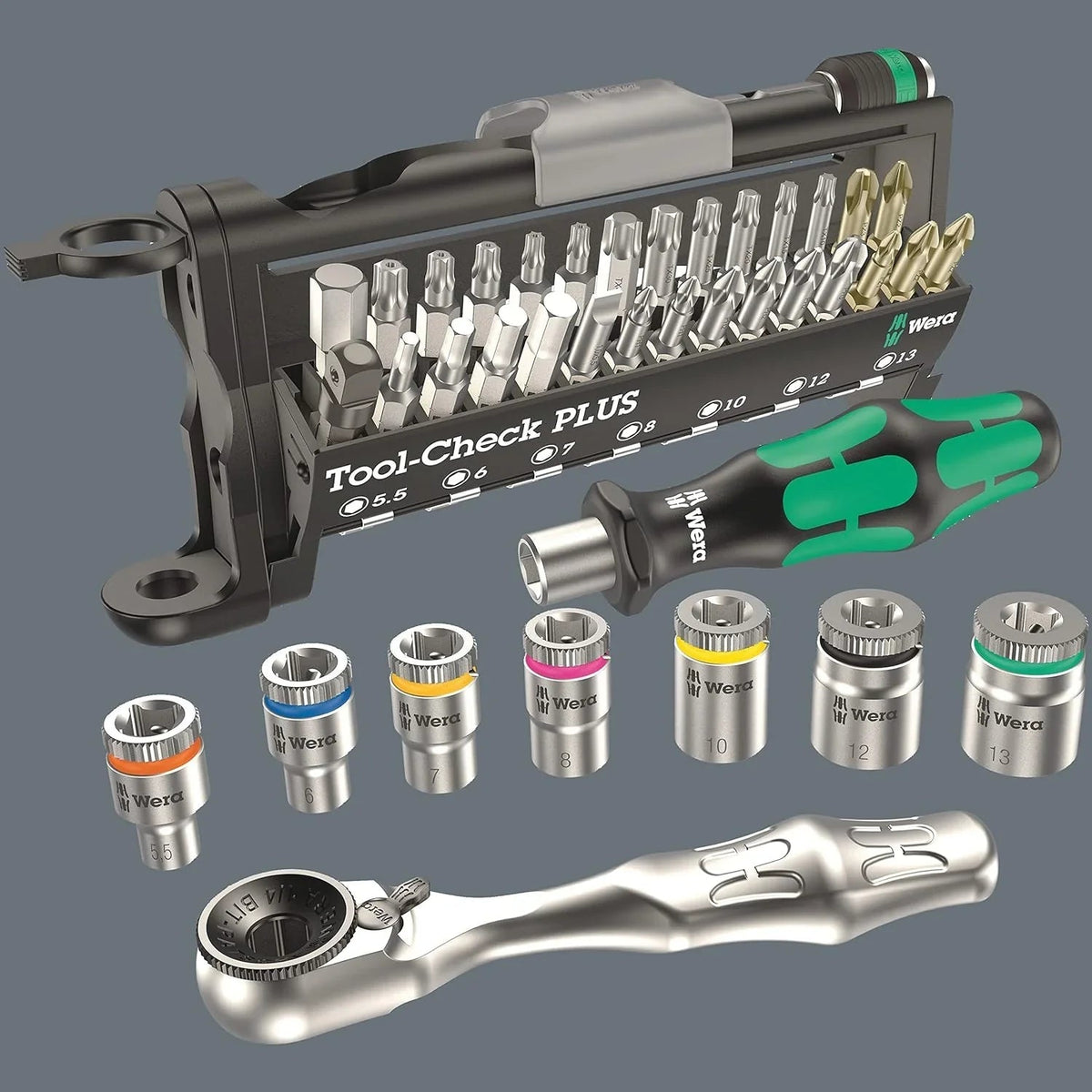 5003594001 8100 Sb 2 Zyklop 3/8" Metric Ratchet Set ( Piece of 43