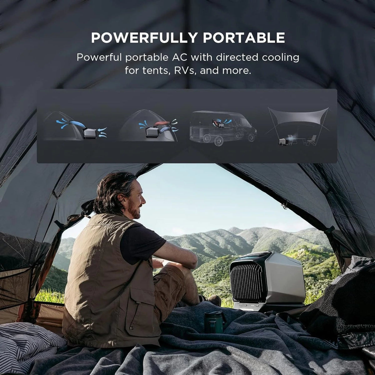 Wave 2 1800W Portable Outdoor AC with Heater, 6K btu