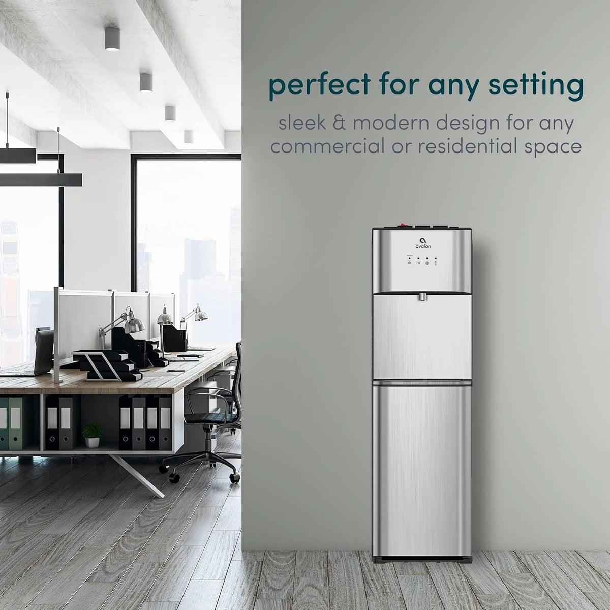 Limited Edition Self Cleaning Water Cooler Water Dispenser - 3 Temperature Settings - Hot, Cold & Room Water, Durable Stainless Steel…