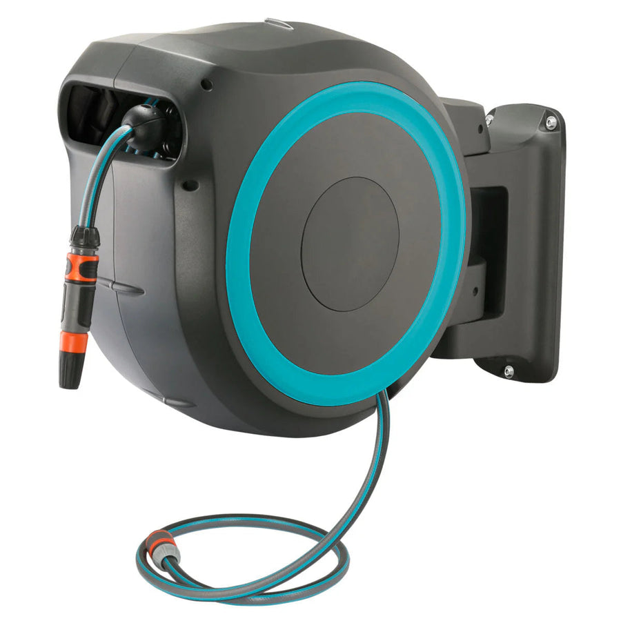 Wall-mounted 35M (114.8FT) Hose Box with Automatic Roll-up