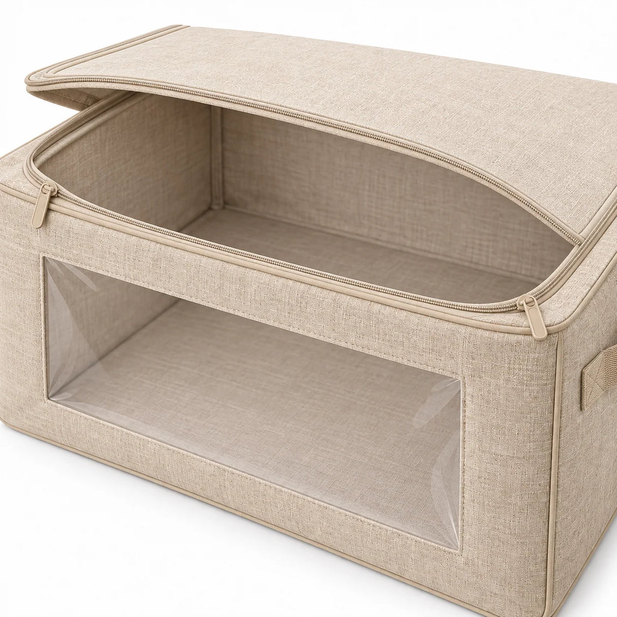 Oatmeal Windowed Bedding Storage Bag, Deep