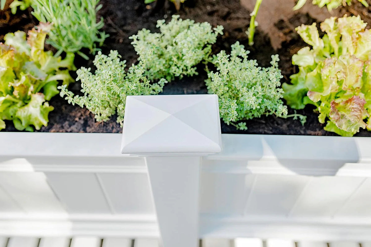 Cambridge 68 5W X 24L Vinyl Raised Planter with Extension Kit