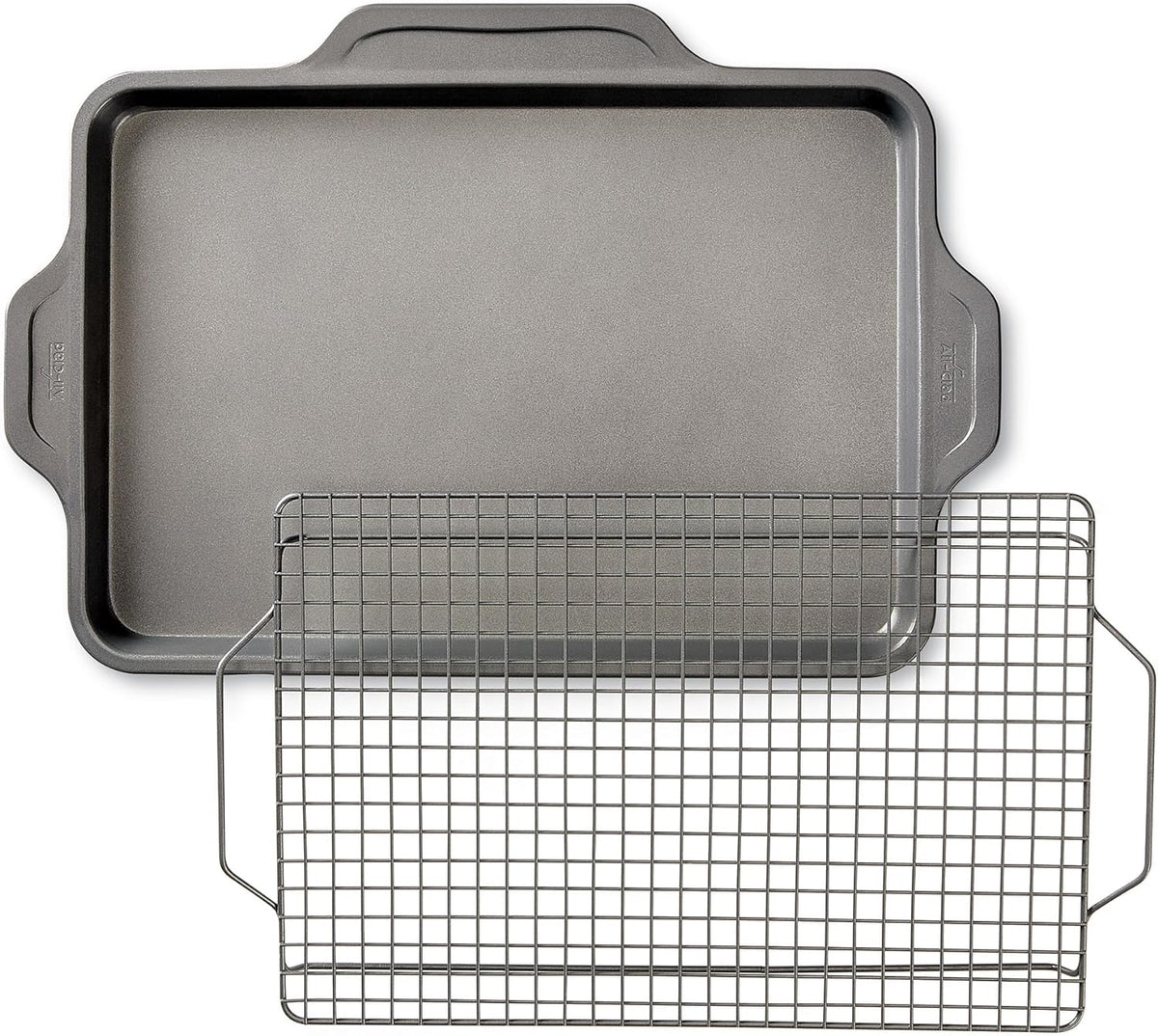 Nonstick Bakeware Set 10 Piece Oven Safe 450F Half Sheet, Cookie Sheet, Muffin Pan, Cooling & Baking Rack, Round Cake Pan, Loaf Pan, Baking…