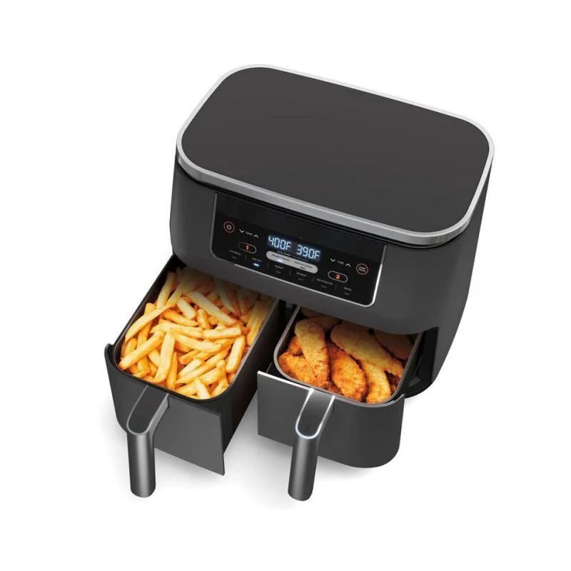 8-QUART 6-IN-1 Dual Zone Air Fryer with Broil Rack