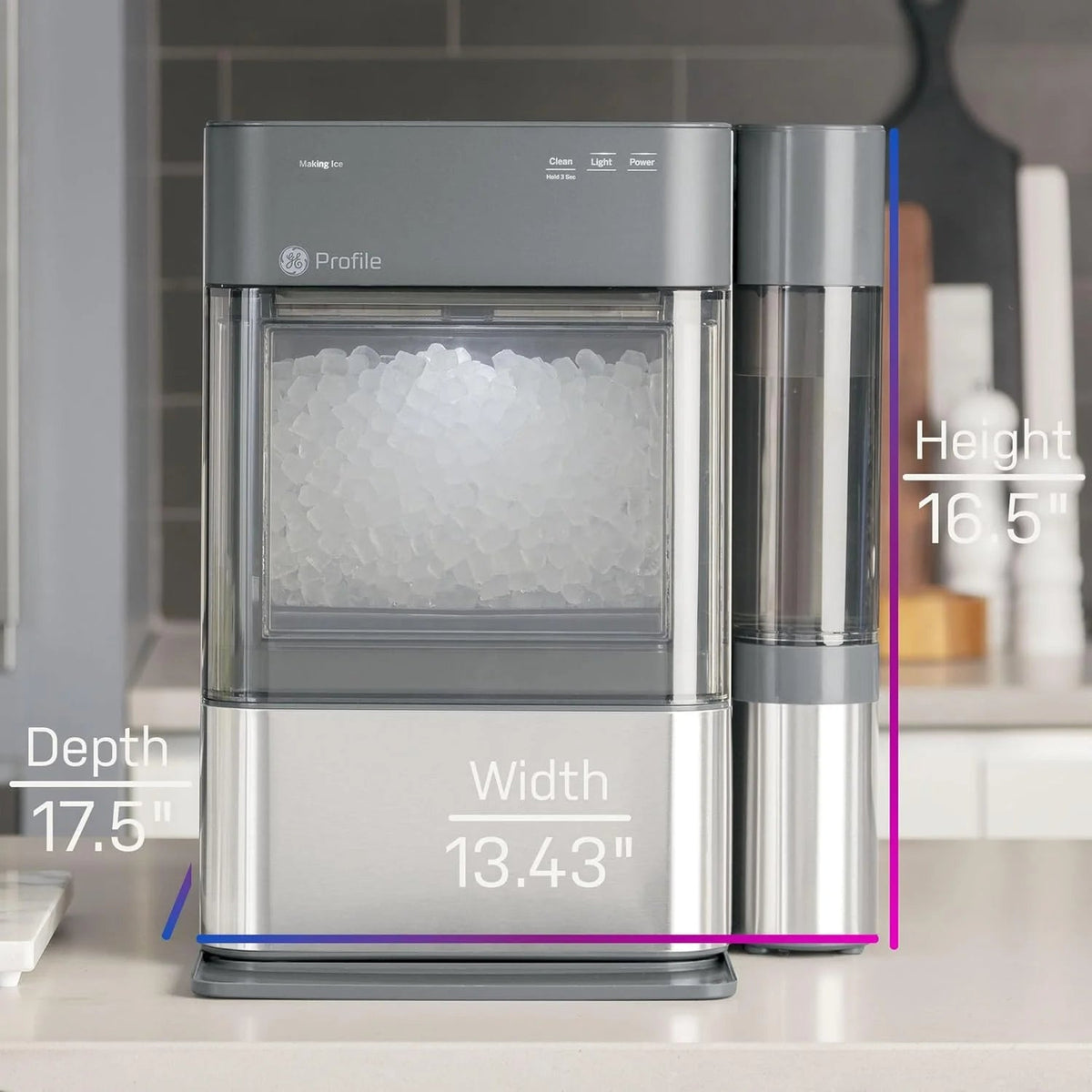 2.0 with 0.75 gallon Tank, Chewable Crunchable Countertop Nugget Ice Maker, Scoop Included, 38 lbs in 24 Hours, Pellet Ice Machine with Wifi…