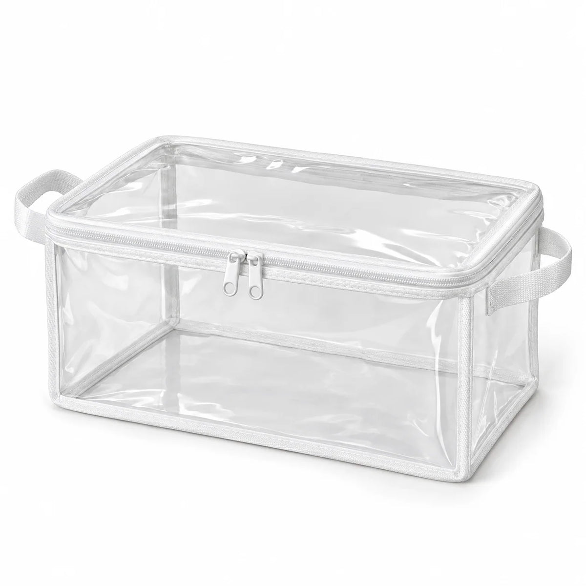 Clear White-Trim Accessory Storage Bag, Small