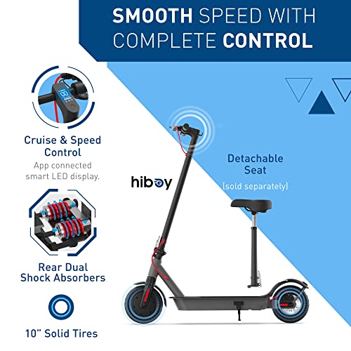 Folding Electric Scooter, 500W Motor, 10" Solid Tires