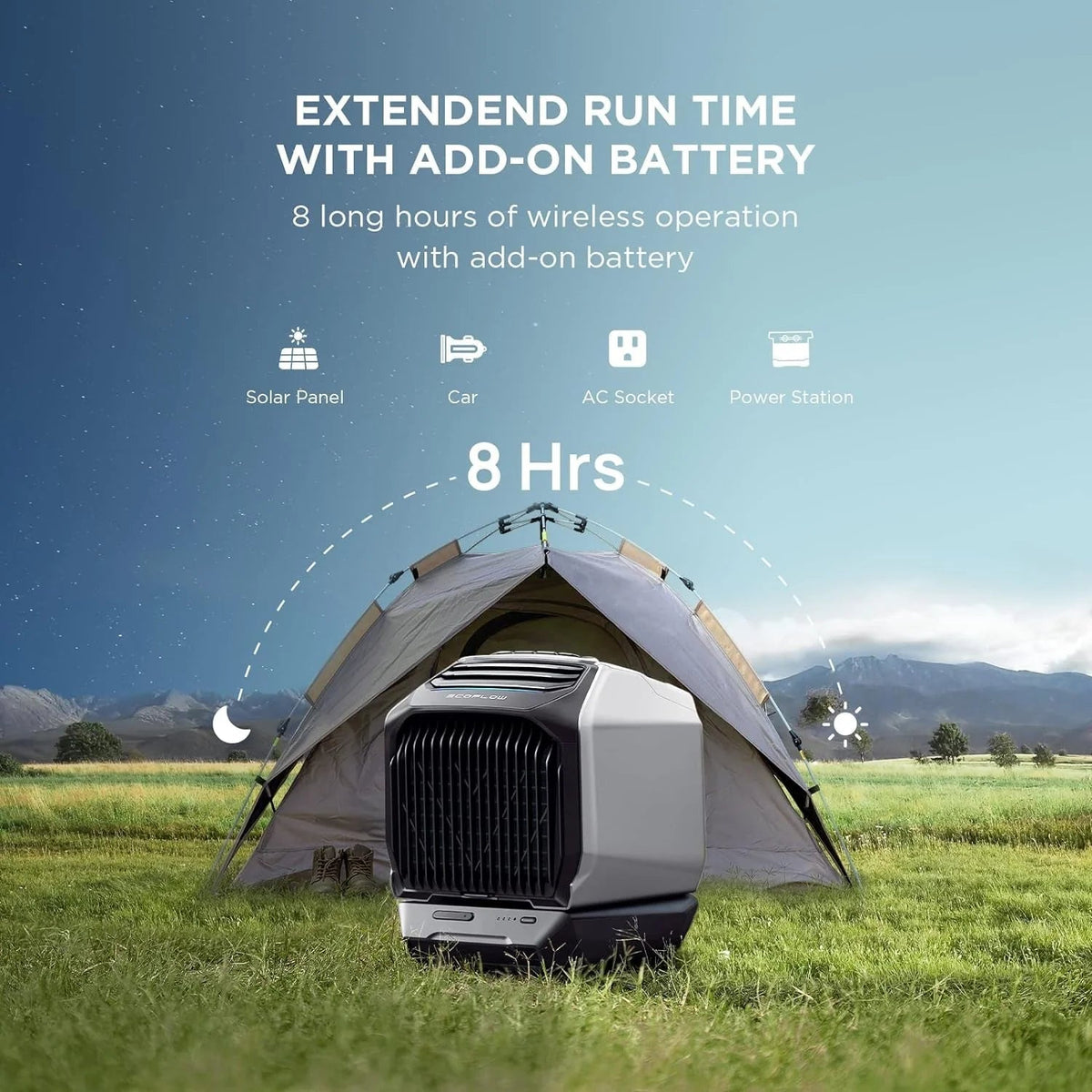 Wave 2 1800W Portable Outdoor AC with Heater, 6K btu