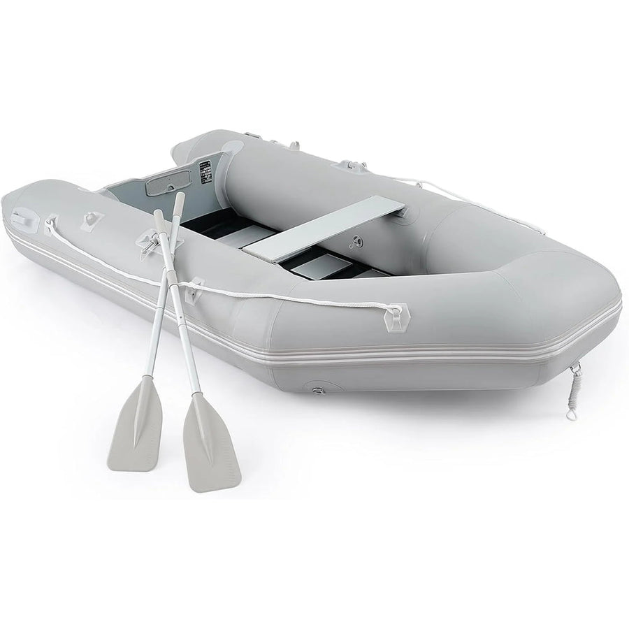 10FT Inflatable Dinghy Boat, 4 Person 990LB Transom Sport Tender Boat with Pump Aluminum Oars Floor, Heavy Duty Inflatable Raft Kayak for…