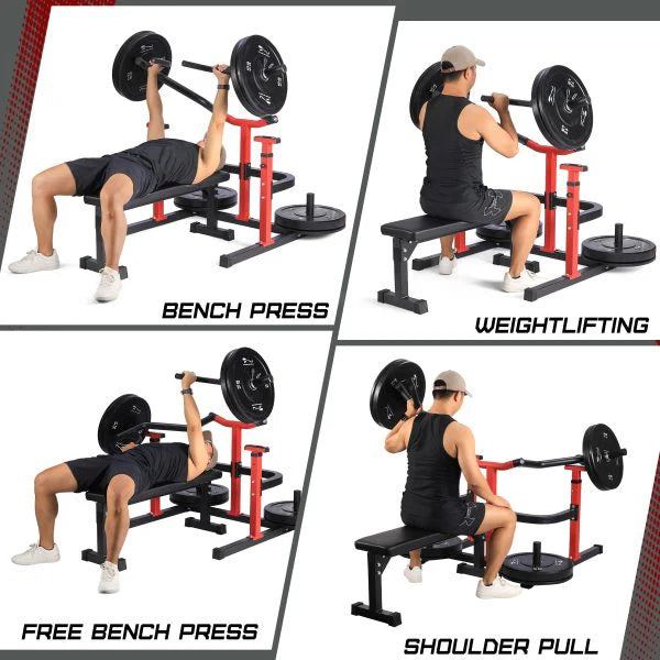 Chest Press Machine, 1050LBS Capacity, Independent Converging Arms, Weight Bench Press with Adjustable Flat Bench for Upper Body Workouts,…