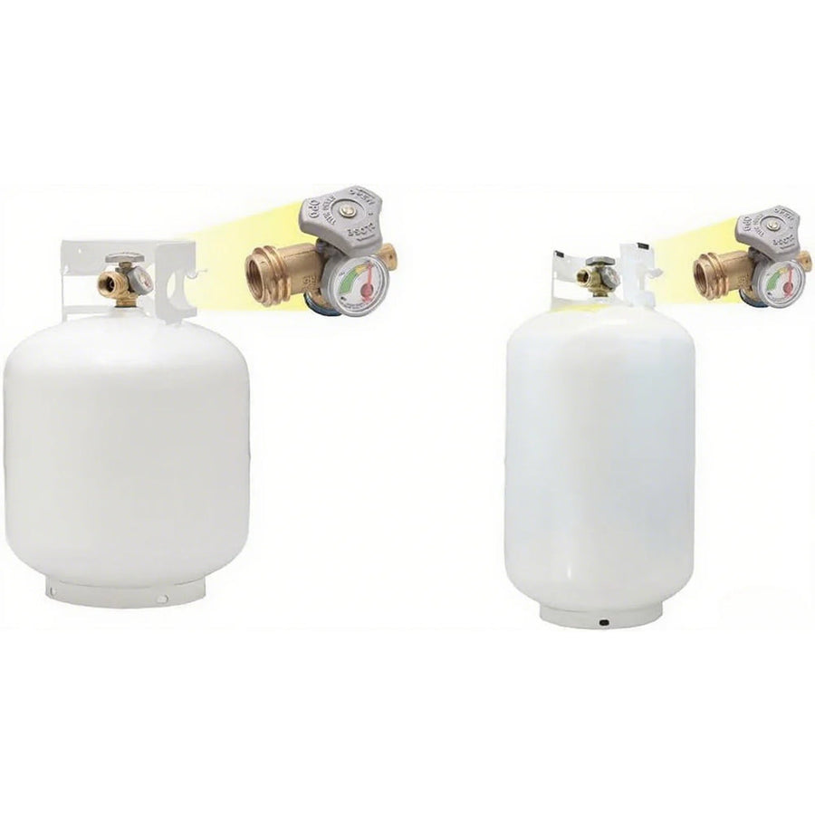 Pound Steel Propane Tank Cylinder with Opd Valve and Built-in Gauge, 20 lb