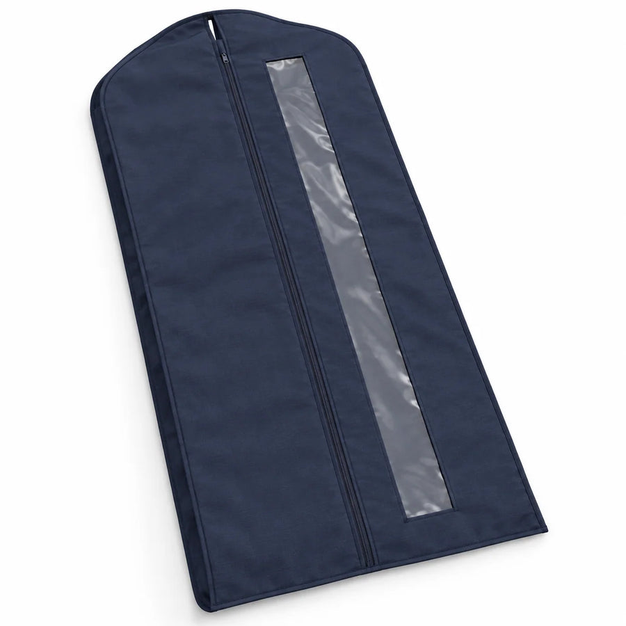 Navy Windowed Garment Cover, Long
