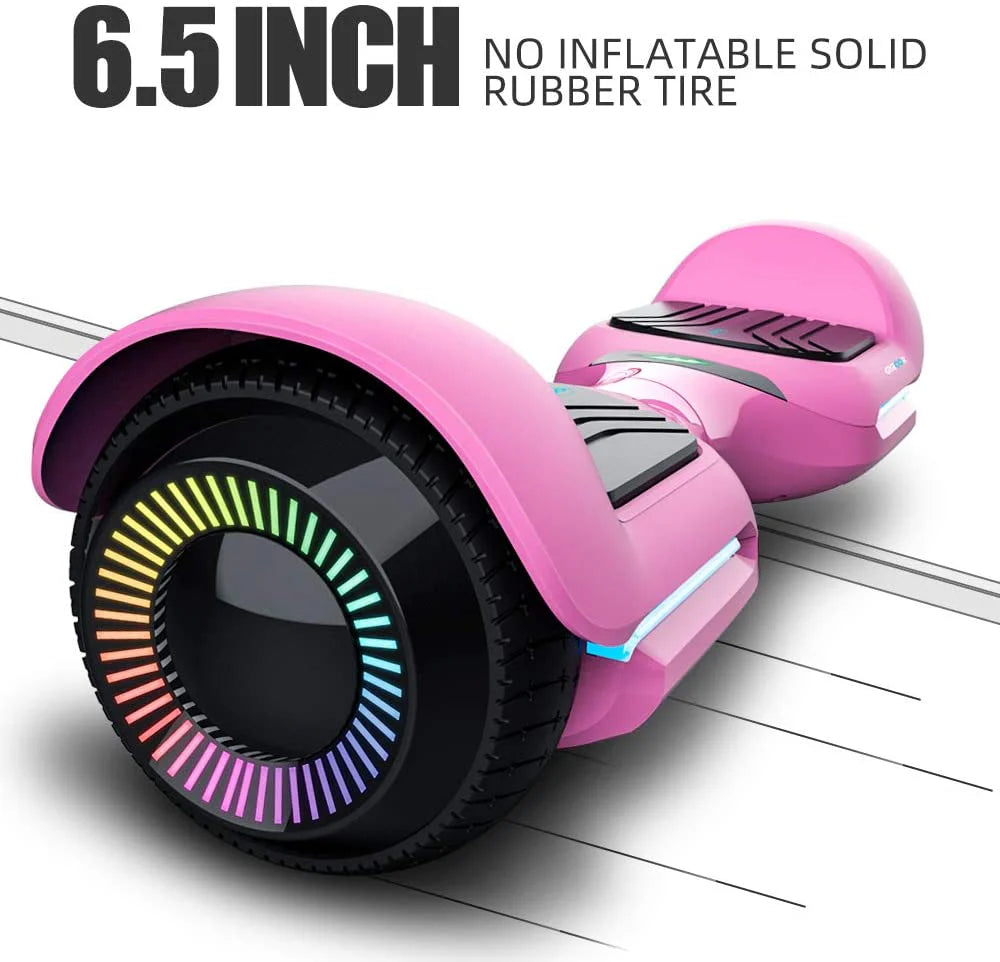 6.5 Inch with Flashed Wheel Smart Self Balanceing Scooter with Music Speaker App-enabled Hoverboard