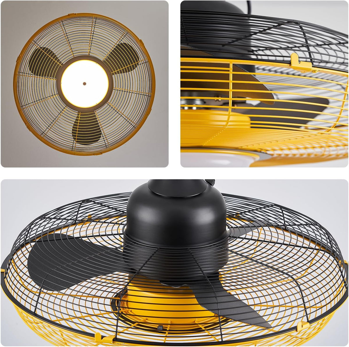 Outdoor Ceiling Fan with Light, Plug in Ceiling Fan with Remote, Gazebo Fans Outdoor Hanging for Patios Waterproof, Wet Rated Hanging Fan…