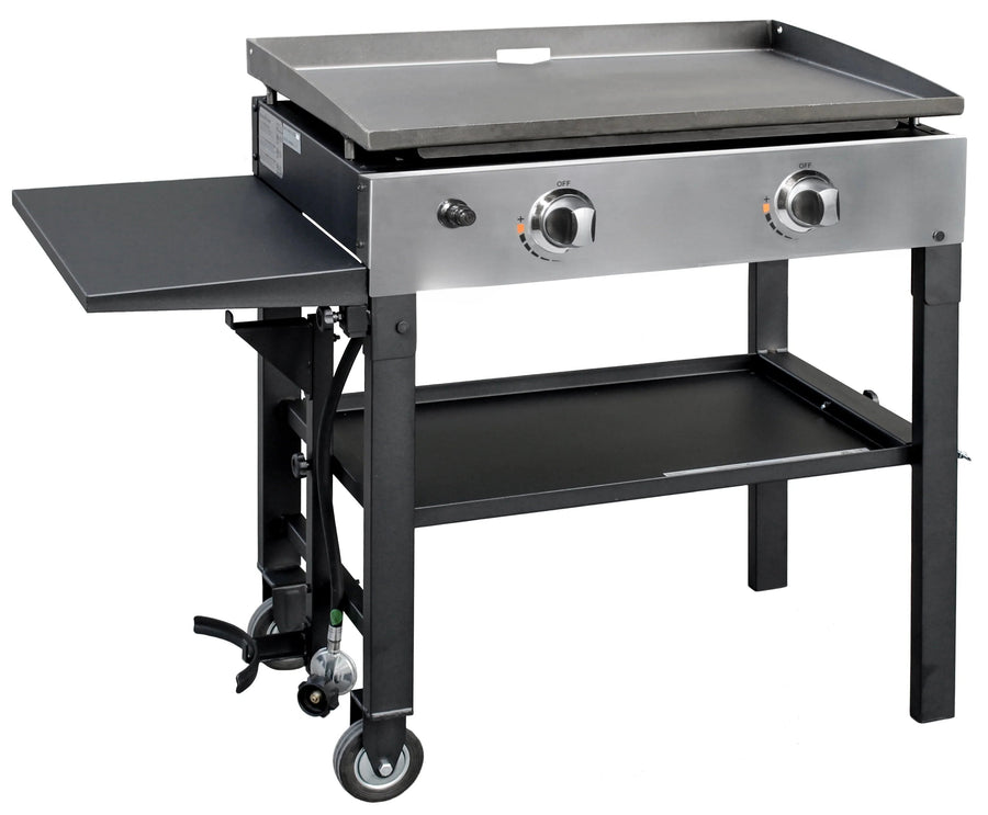 2-BURNER 28QUOT; Griddle Cooking Station with Stainless Steel